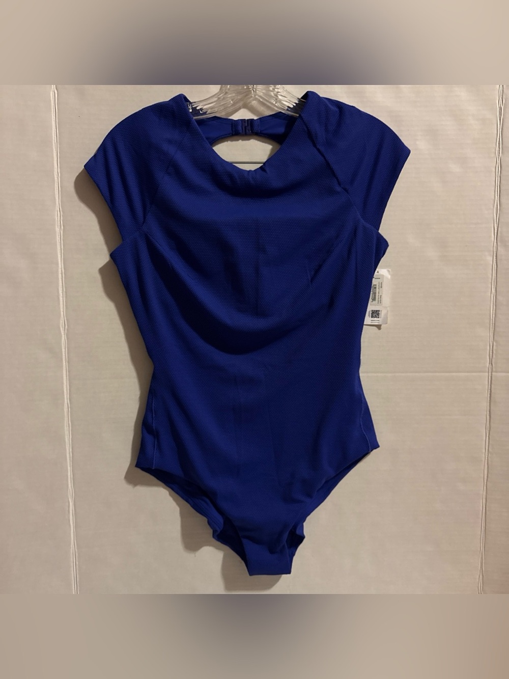 Spanx P. Shaping High-Neck One-Piece Deep Azure Blue Medium Swim NWT